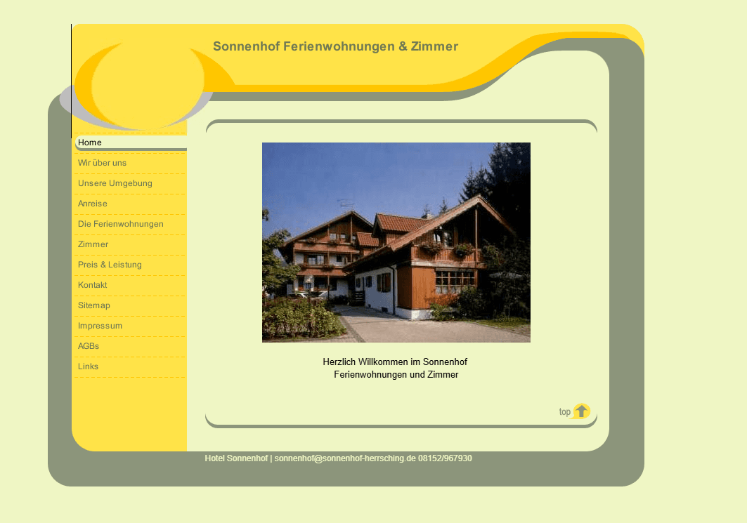 Sonnenhof Herrsching — alte Website (vor dem Redesign)